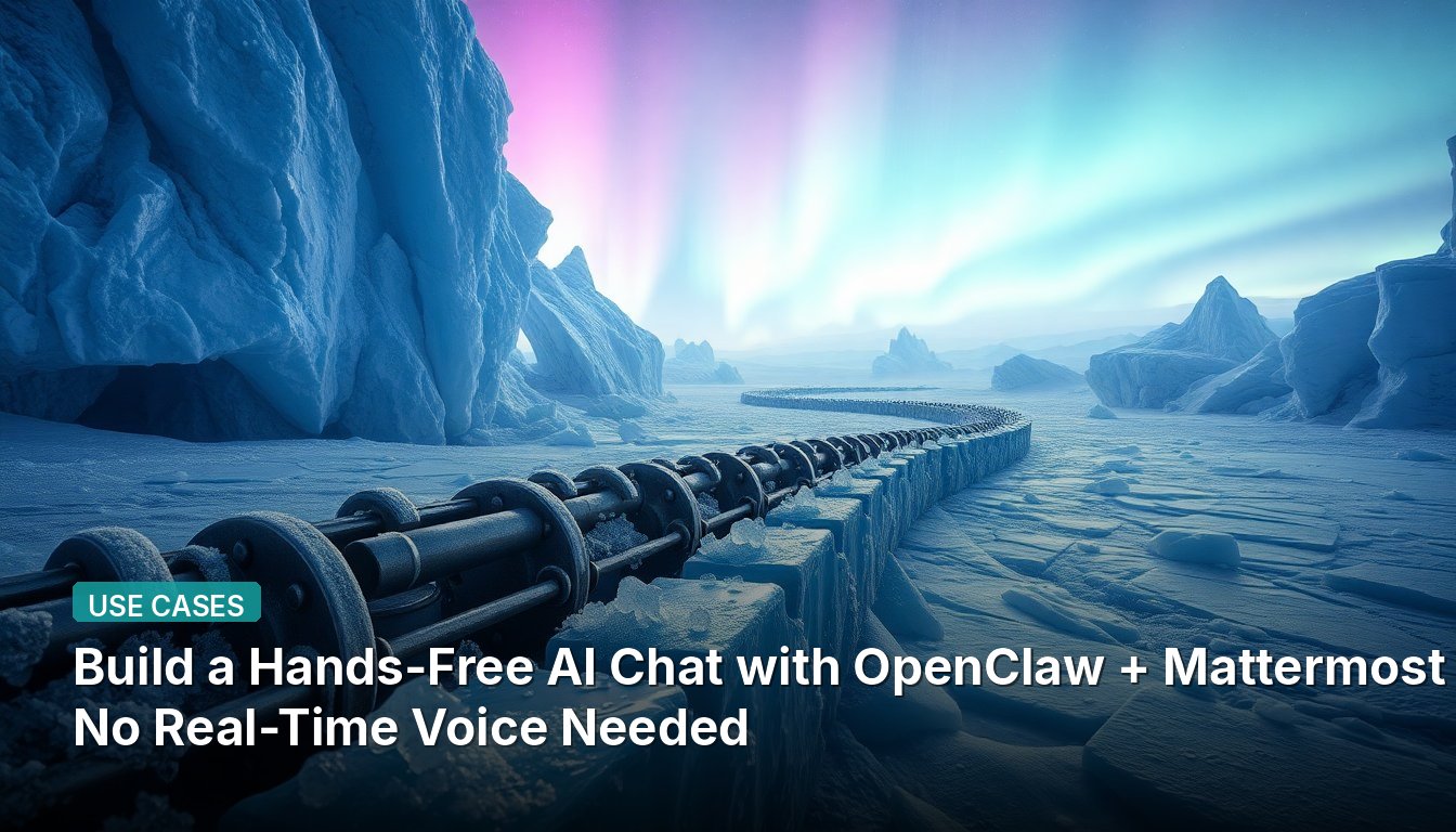 OpenClaw + MattermostでハンズフリーAIチャットを構築 — リアルタイム音声不要