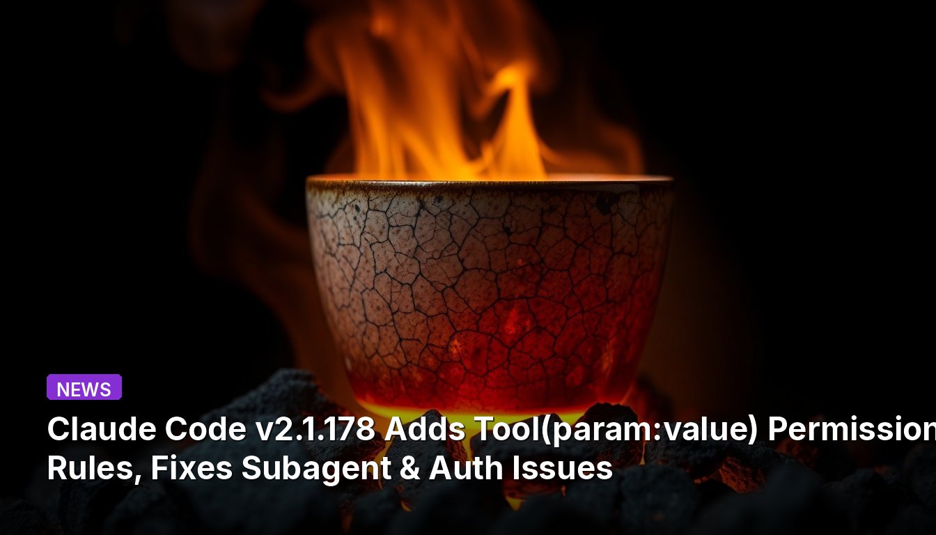 Claude Code v2.1.178 добавляет правила разрешений Tool(param:value), исправляет проблемы Subagent и Auth