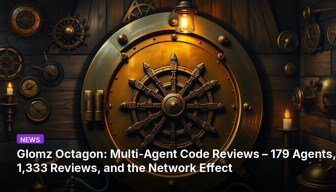 Glomz Octagon : Révisions de code multi-agents – 179 agents, 1 333 révisions et l'effet de réseau