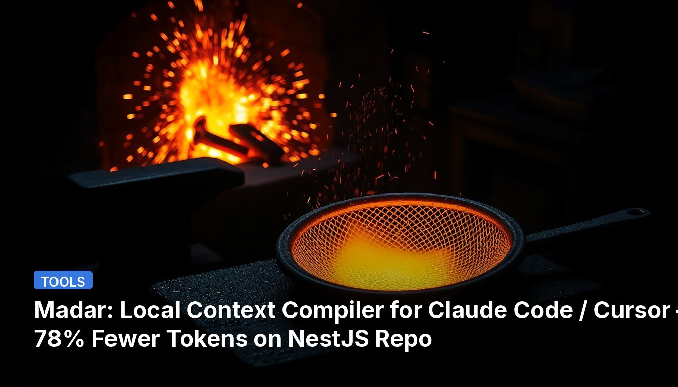 Madar: Compilador de Contexto Local para Claude Code / Cursor — 78% Menos Tokens en el Repositorio NestJS