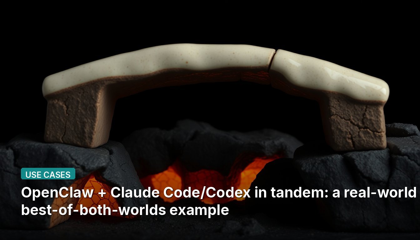 OpenClaw + Claude Code/Codex em conjunto: um exemplo real do melhor de dois mundos