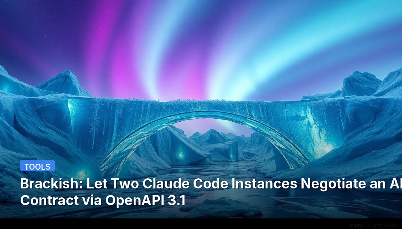 Brackish : laissez deux instances de Claude Code négocier un contrat API via OpenAPI 3.1
