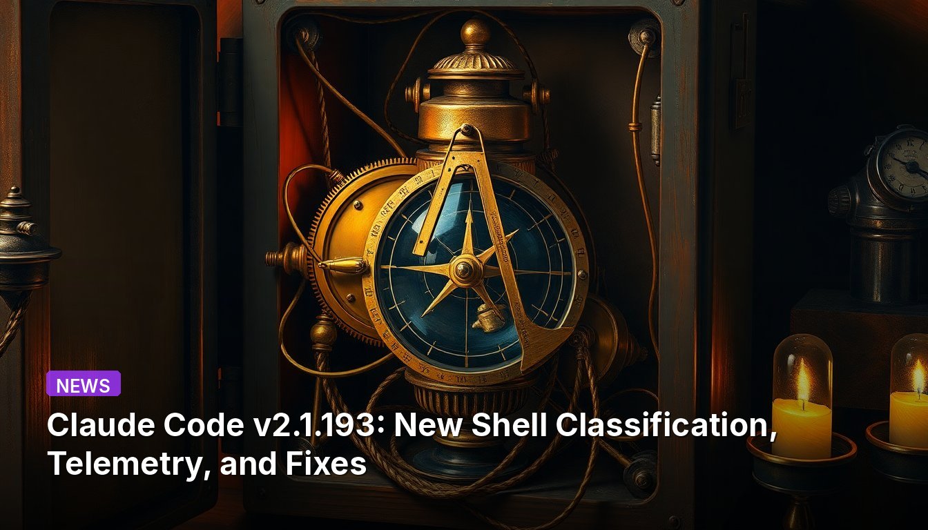 Claude Code v2.1.193 : Nouvelle classification des shells, télémétrie et correctifs