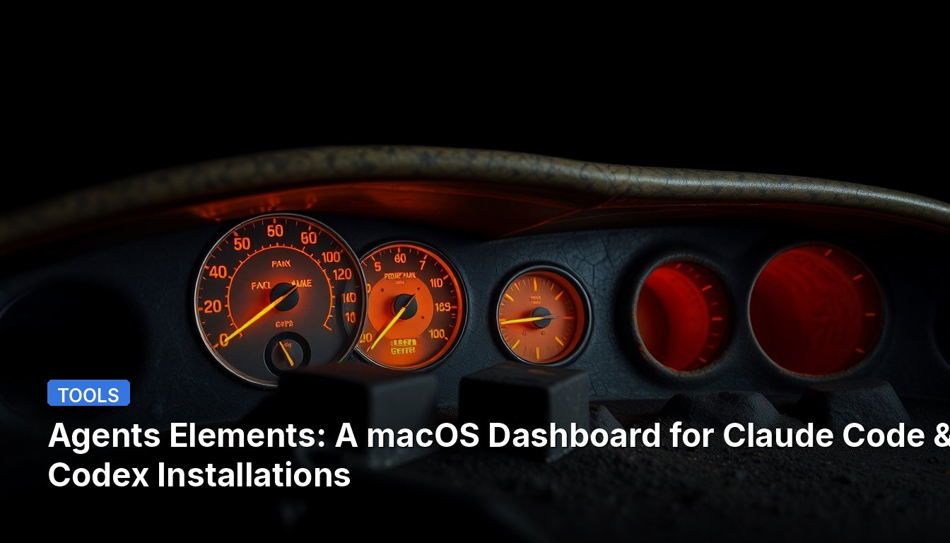 Agent 요소: 클로드 코드 및 코덱스 설치를 위한 macOS 대시보드