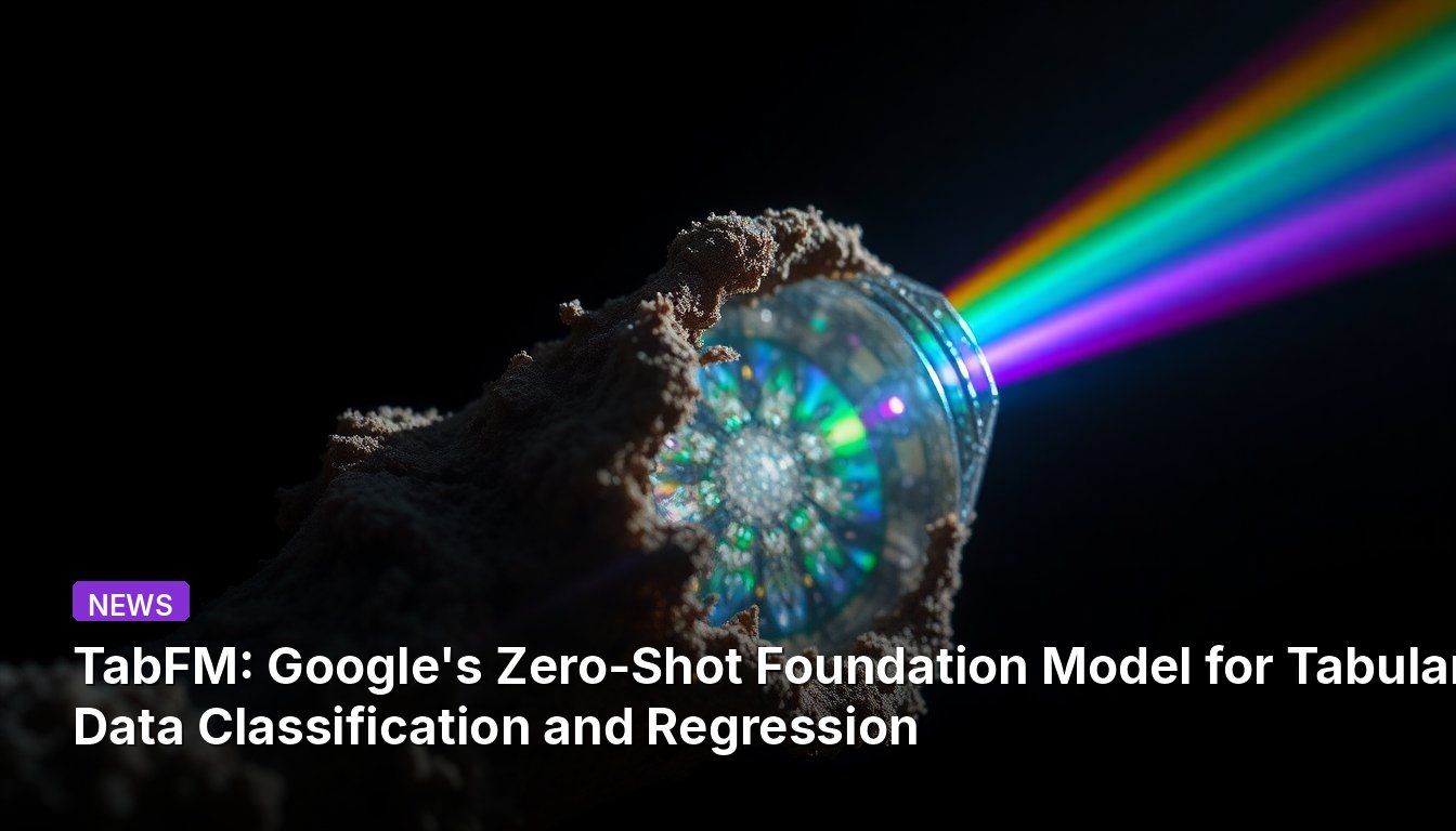 TabFM : Le modèle de base zéro-shot de Google pour la classification et la régression de données tabulaires