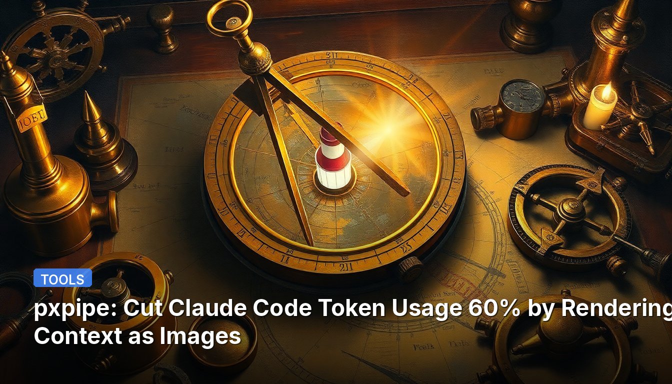 pxpipe: 컨텍스트를 이미지로 렌더링하여 Claude Code 토큰 사용량 60% 절감