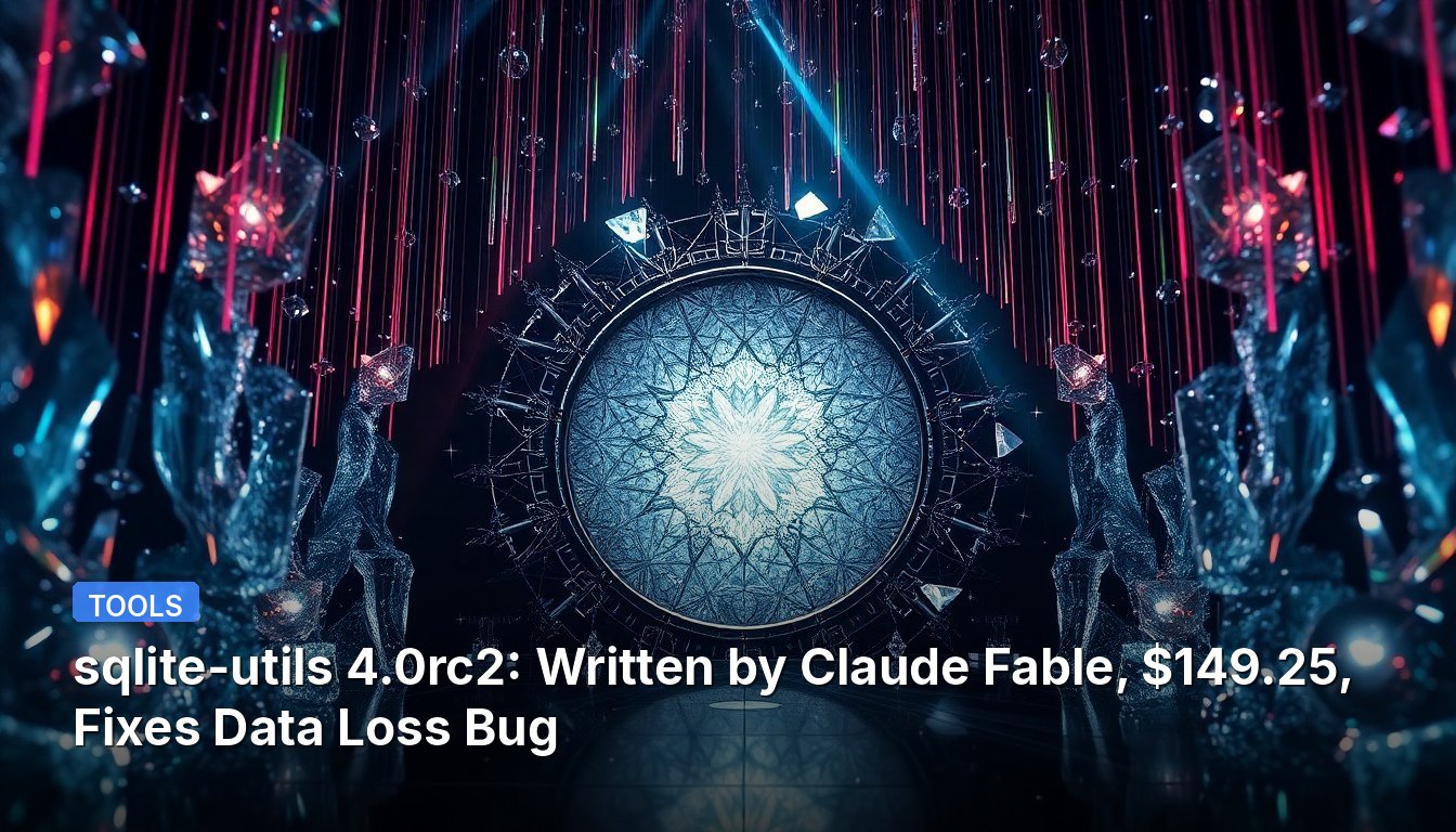 sqlite-utils 4.0rc2: Claude Fable 작성, $149.25, 데이터 손실 버그 수정
