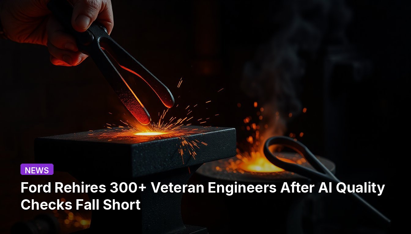 Ford recontrata mais de 300 engenheiros veteranos após verificações de qualidade da IA ficarem aquém