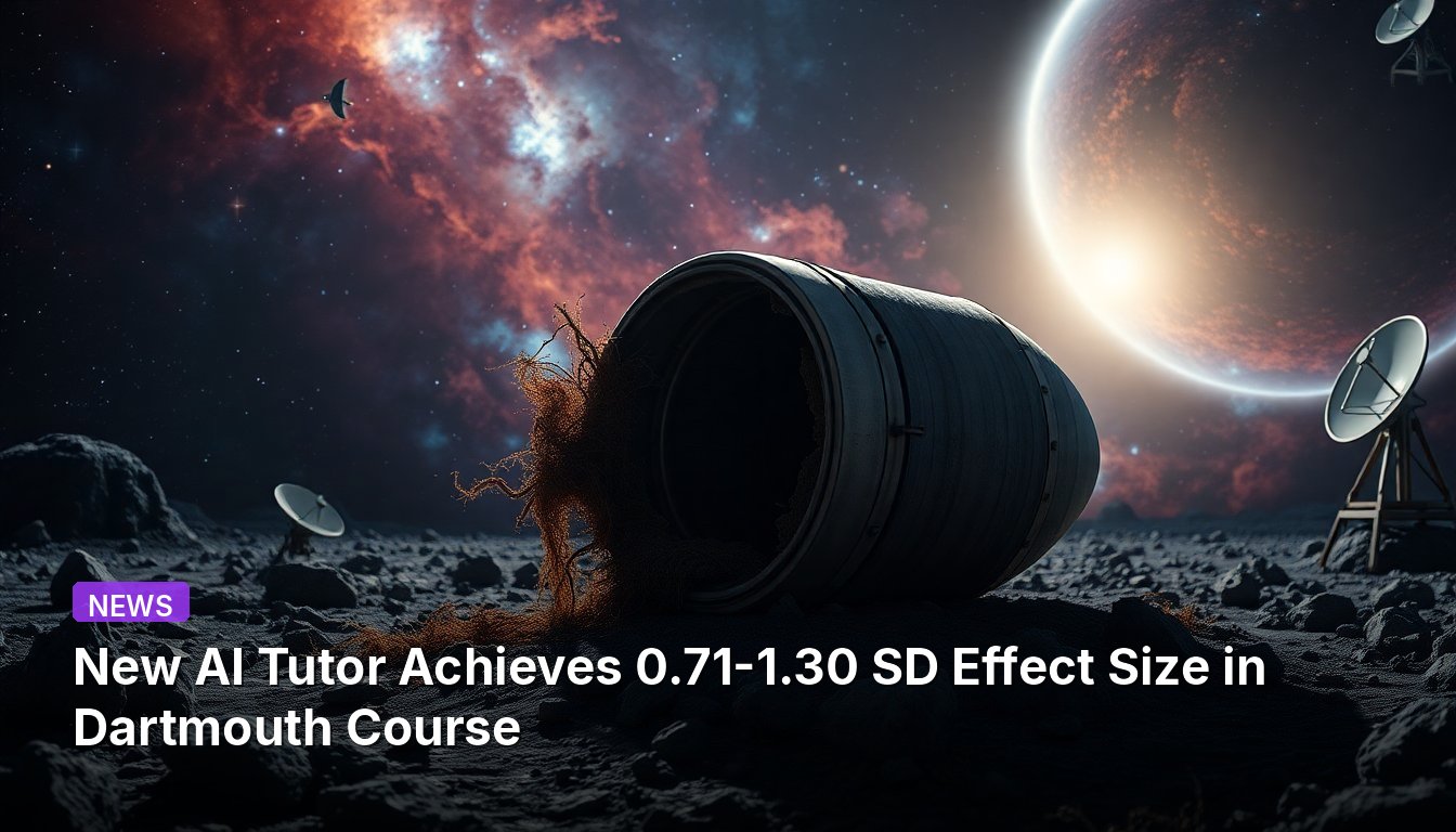 Novo Tutor de IA Alcança Tamanho de Efeito de 0,71-1,30 DP em Curso de Dartmouth