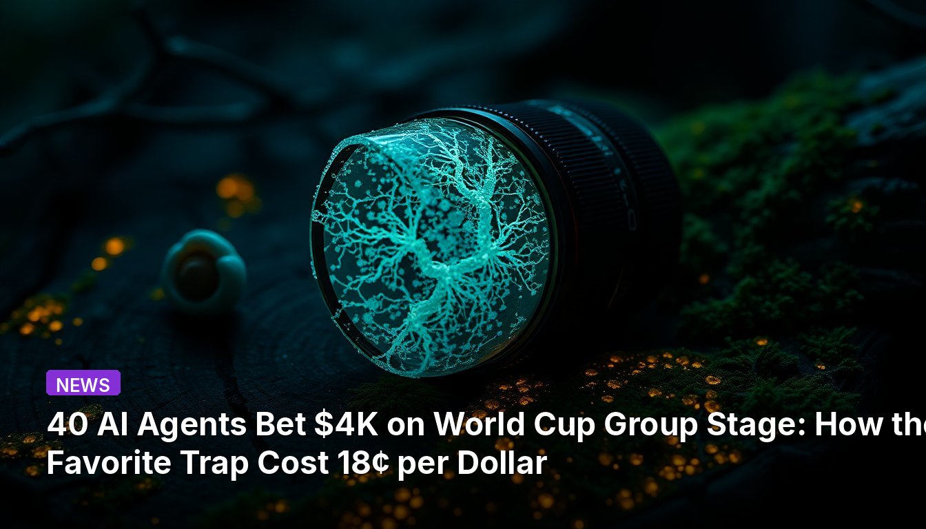 40 Agentes de IA Apostam $4K na Fase de Grupos da Copa do Mundo: Como a Armadilha do Favorito Custou 18 Centavos por Dólar