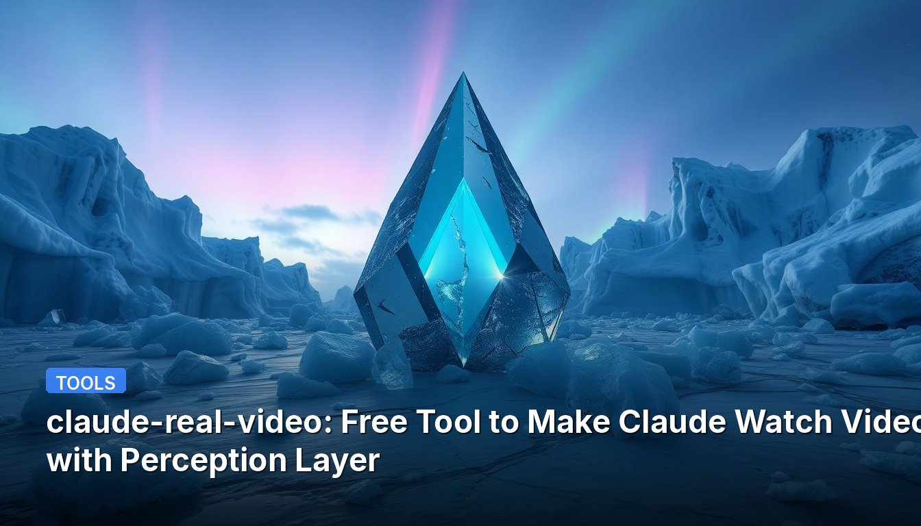 claude-real-video: Kostenloses Tool, um Claude Videos mit Wahrnehmungsebene ansehen zu lassen