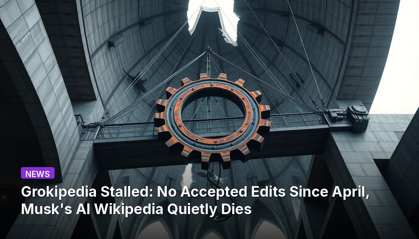 Grokipedia ins Stocken geraten: Seit April keine akzeptierten Änderungen, Musks KI-Wikipedia stirbt leise