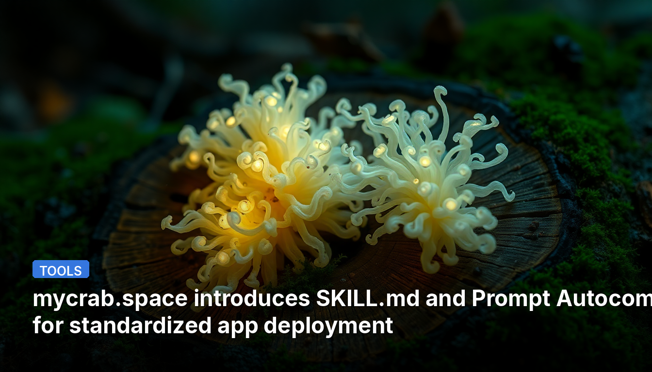 mycrab.spaceは、標準化されたアプリケーション展開のためにSKILL.mdとPrompt Autocomposerを導入します。