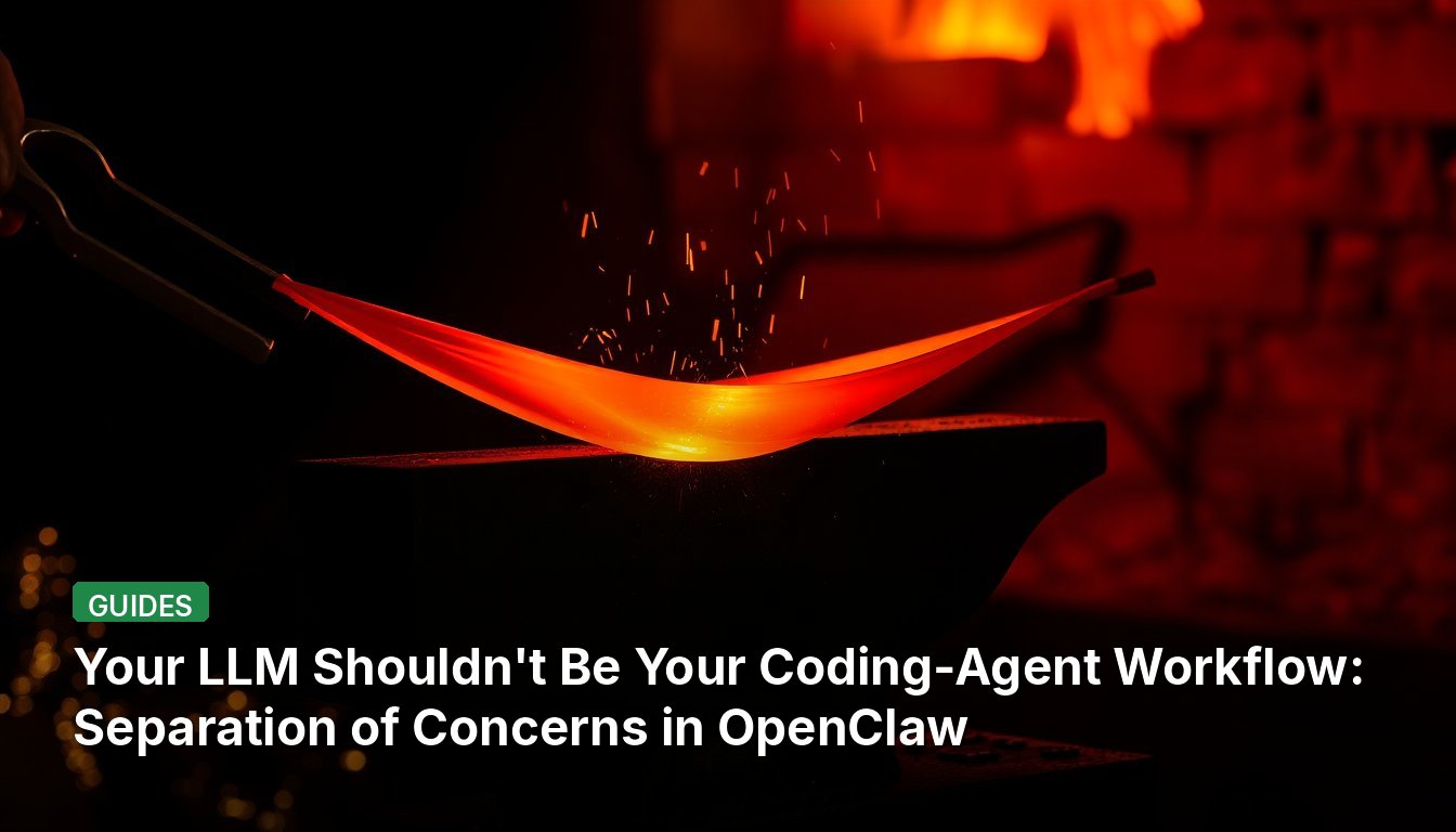 LLM不应成为你的编码代理工作流:OpenClaw中的关注点分离
