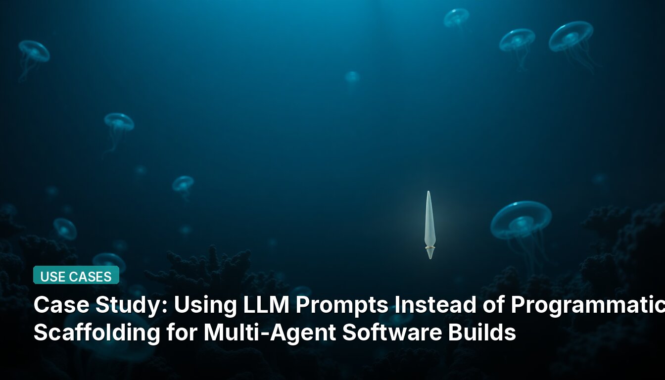 Estudio de Caso: Uso de Prompts de LLM en Lugar de Andamiaje Programático para Construcciones de Software Multiagente