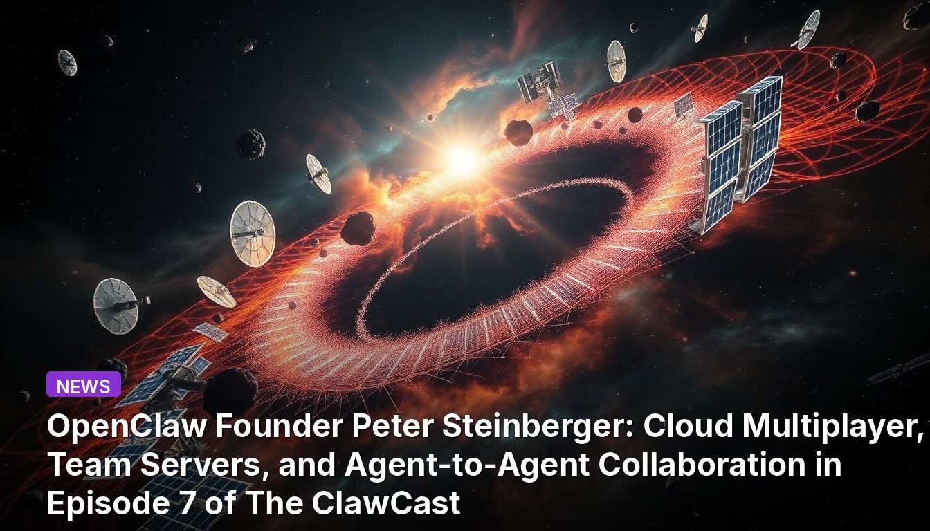 Fondateur d'OpenClaw Peter Steinberger : Multijoueur cloud, serveurs d'équipe et collaboration agent-à-agent dans l'épisode 7 de The ClawCast