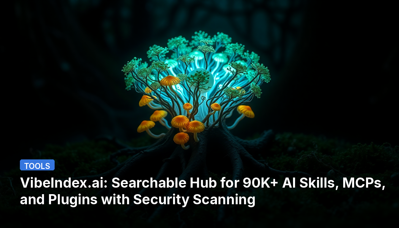 VibeIndex.ai: 90,000개 이상의 AI 기술, MCP 및 플러그인을 보안 검사와 함께 검색할 수 있는 허브