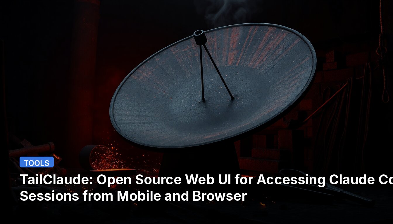 TailClaude: Открытый веб-интерфейс для доступа к сессиям кода Claude с мобильных устройств и браузера