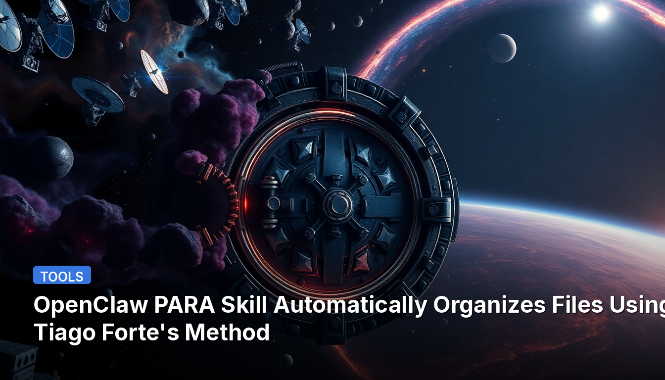 OpenClaw PARA Compétence Organise Automatiquement les Fichiers en Utilisant la Méthode de Tiago Forte.
