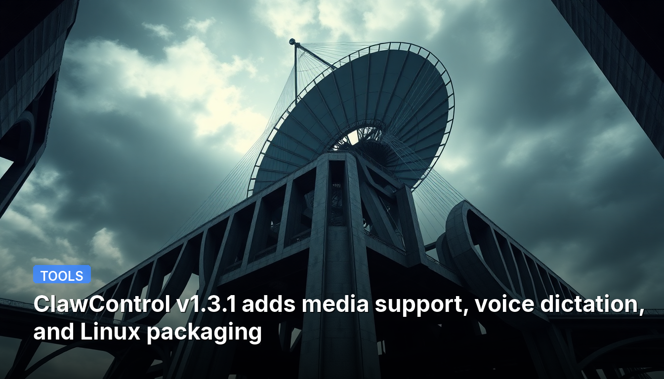 ClawControl v1.3.1 ajoute la prise en charge des médias, la dictée vocale et l'empaquetage Linux.