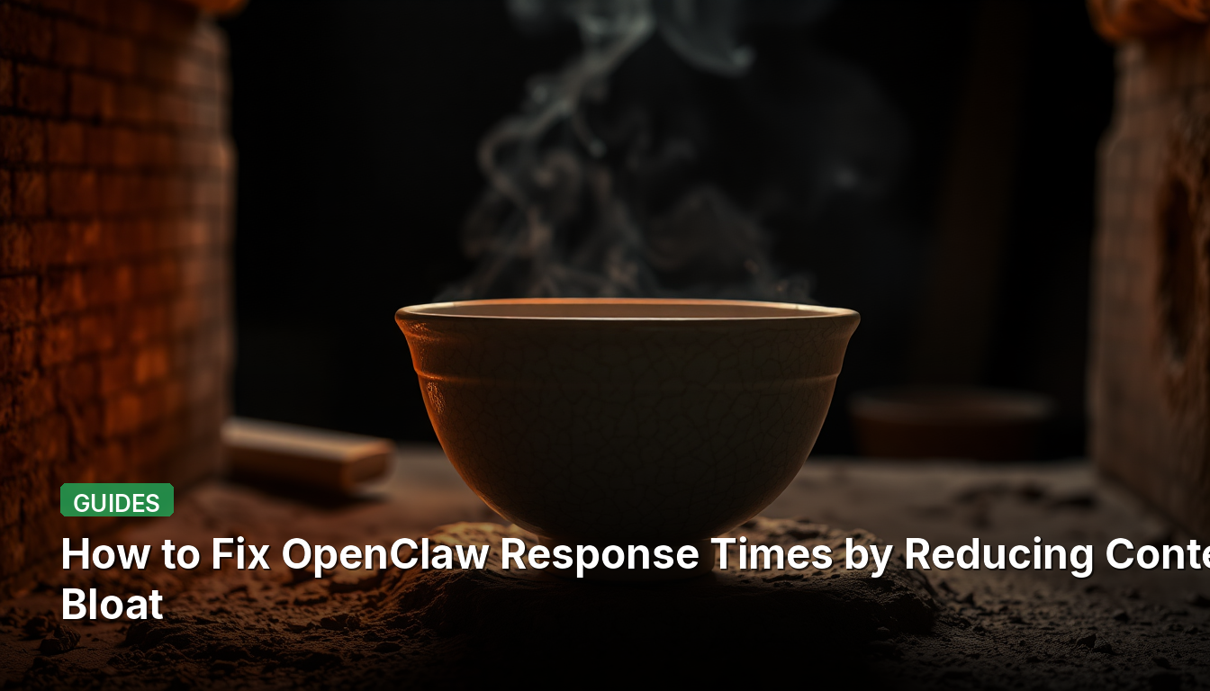 Comment réduire les temps de réponse d'OpenClaw en optimisant le contexte