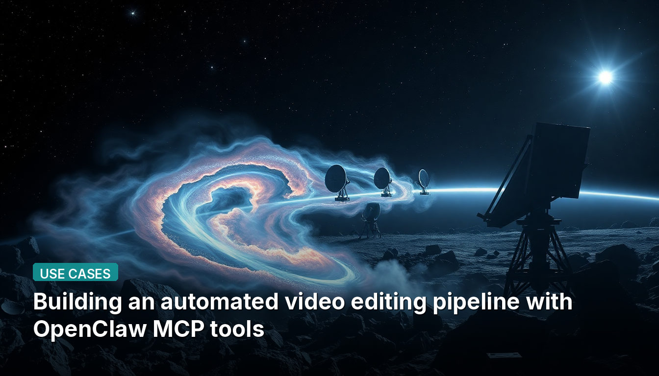 OpenClaw MCPツールを使用した自動化ビデオ編集パイプラインの構築
