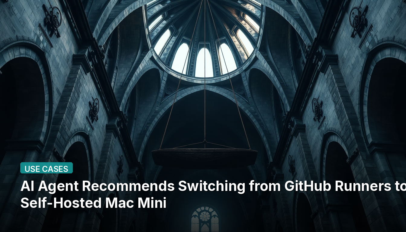 Agente de IA Recomenda Mudar de GitHub Runners para Mac Mini Auto-hospedado