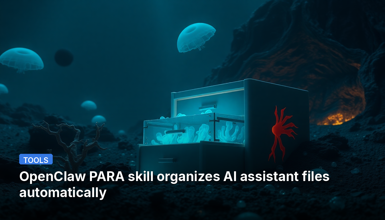 OpenClaw PARA organise automatiquement les fichiers de l'assistant IA.