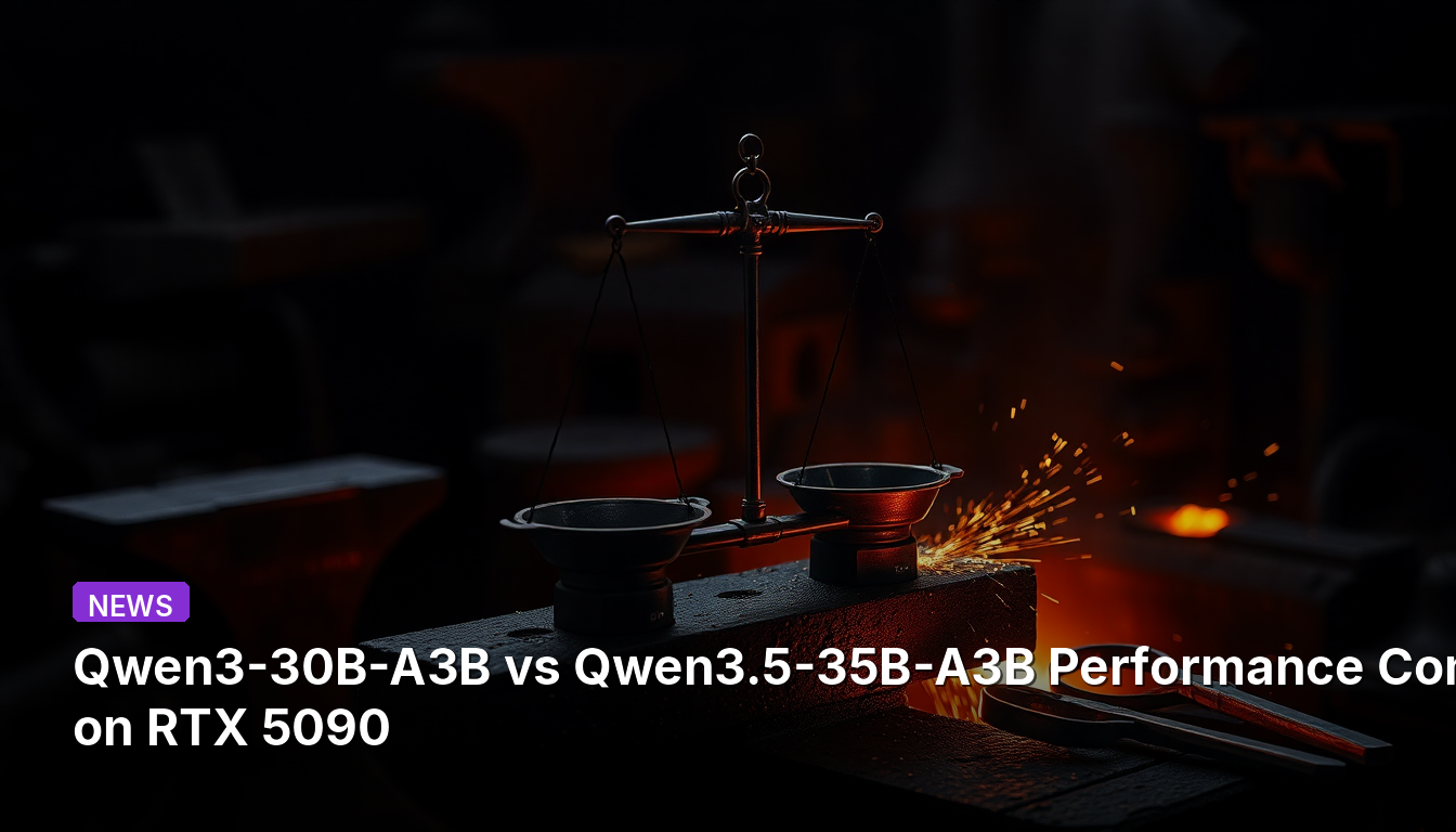 Qwen3-30B-A3B 대 Qwen3.5-35B-A3B 성능 비교 (RTX 5090 기준)