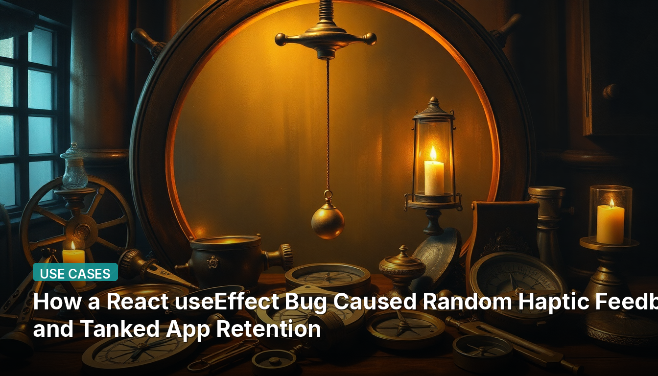 Como um Bug no useEffect do React Causou Feedback Háptico Aleatório e Prejudicou a Retenção do Aplicativo