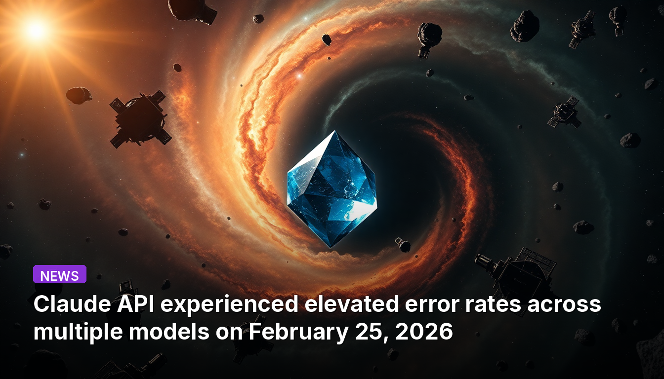 L'API Claude a connu des taux d'erreur élevés sur plusieurs modèles le 25 février 2026.