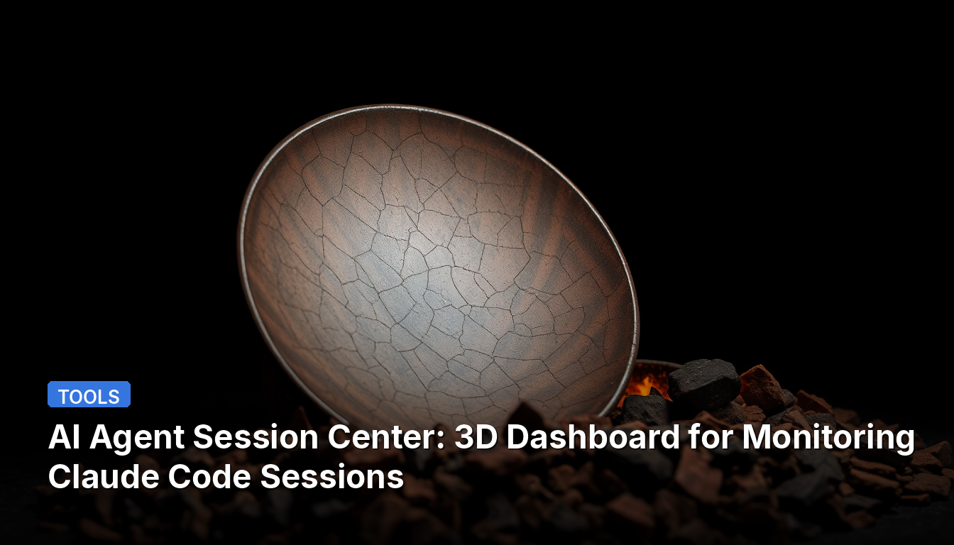 Centre de Sessions d'Agent IA : Tableau de bord 3D pour la surveillance des sessions de code Claude