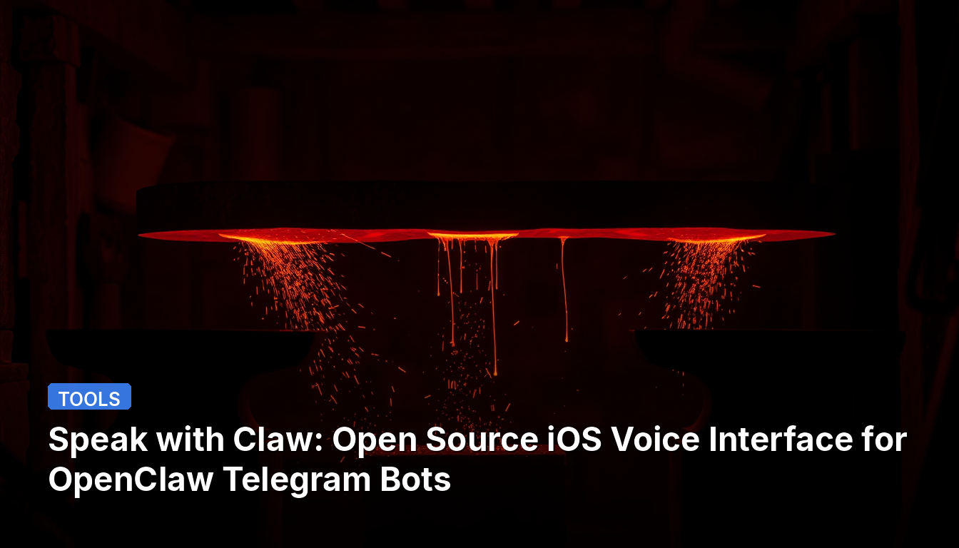 クラウと話そう：OpenClaw Telegramボット向けオープンソースiOS音声インターフェース