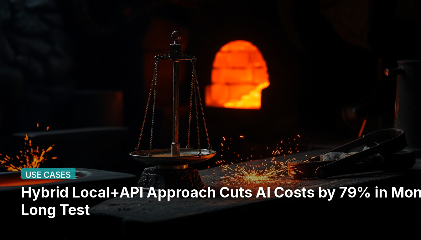 Hybrid Local+API Approach Cuts AI Costs by 79% in Month-Long Test