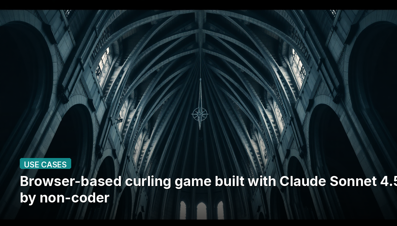 Jeu de curling en ligne créé avec Claude Sonnet 4.5 par un non-développeur.