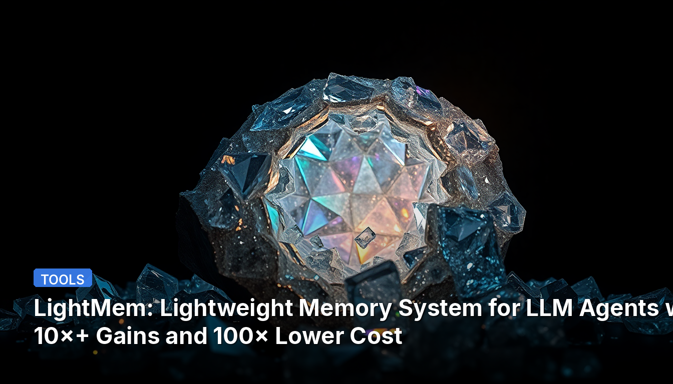 LightMem: Sistema de Memoria Ligero para Agentes LLM con Ganancias de 10×+ y Costo 100× Menor
