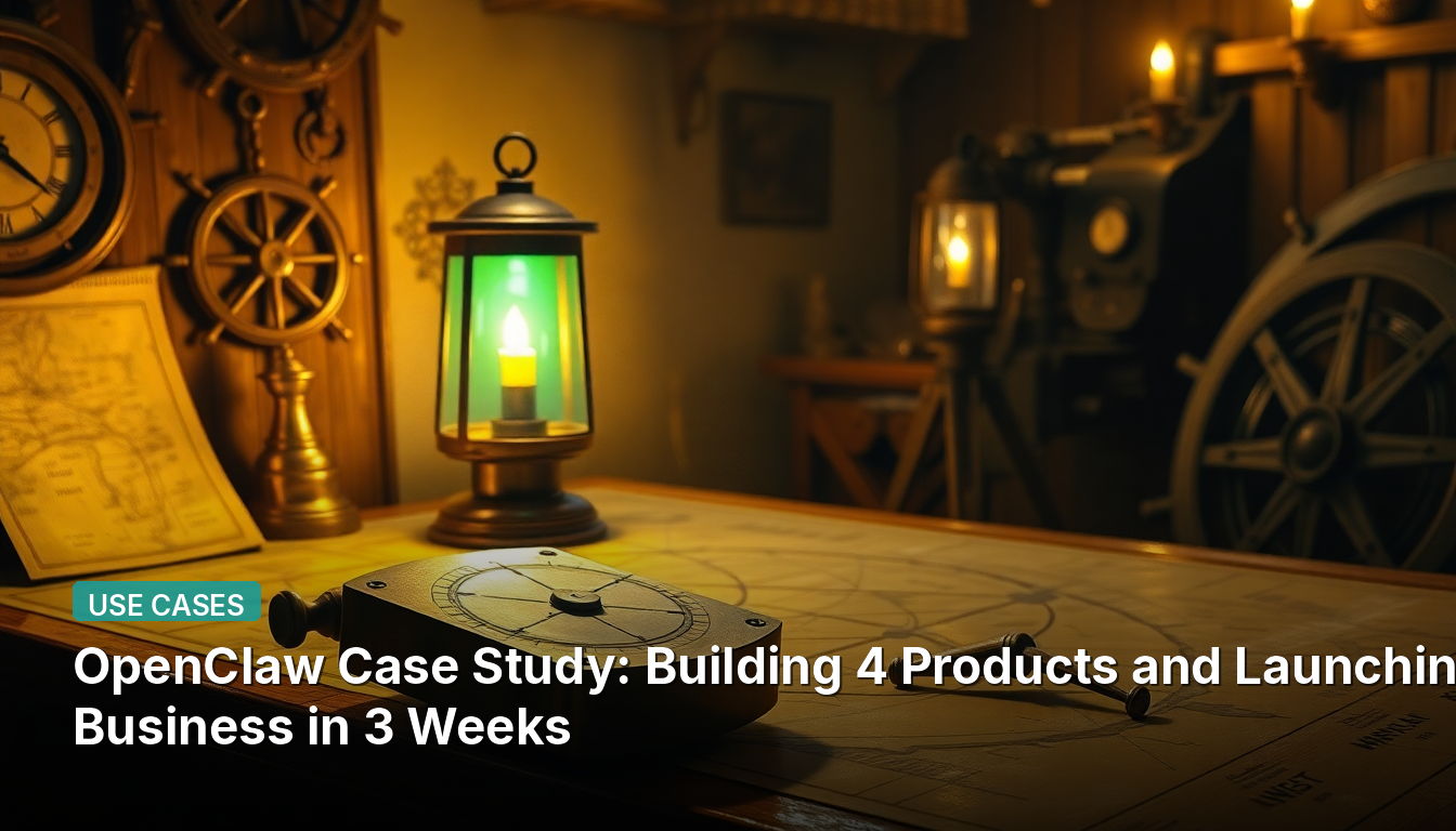 Étude de cas OpenClaw : Construire 4 produits et lancer une entreprise en 3 semaines