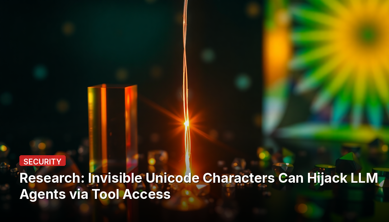 Recherche : Les caractères Unicode invisibles peuvent détourner les agents LLM via l'accès aux outils
