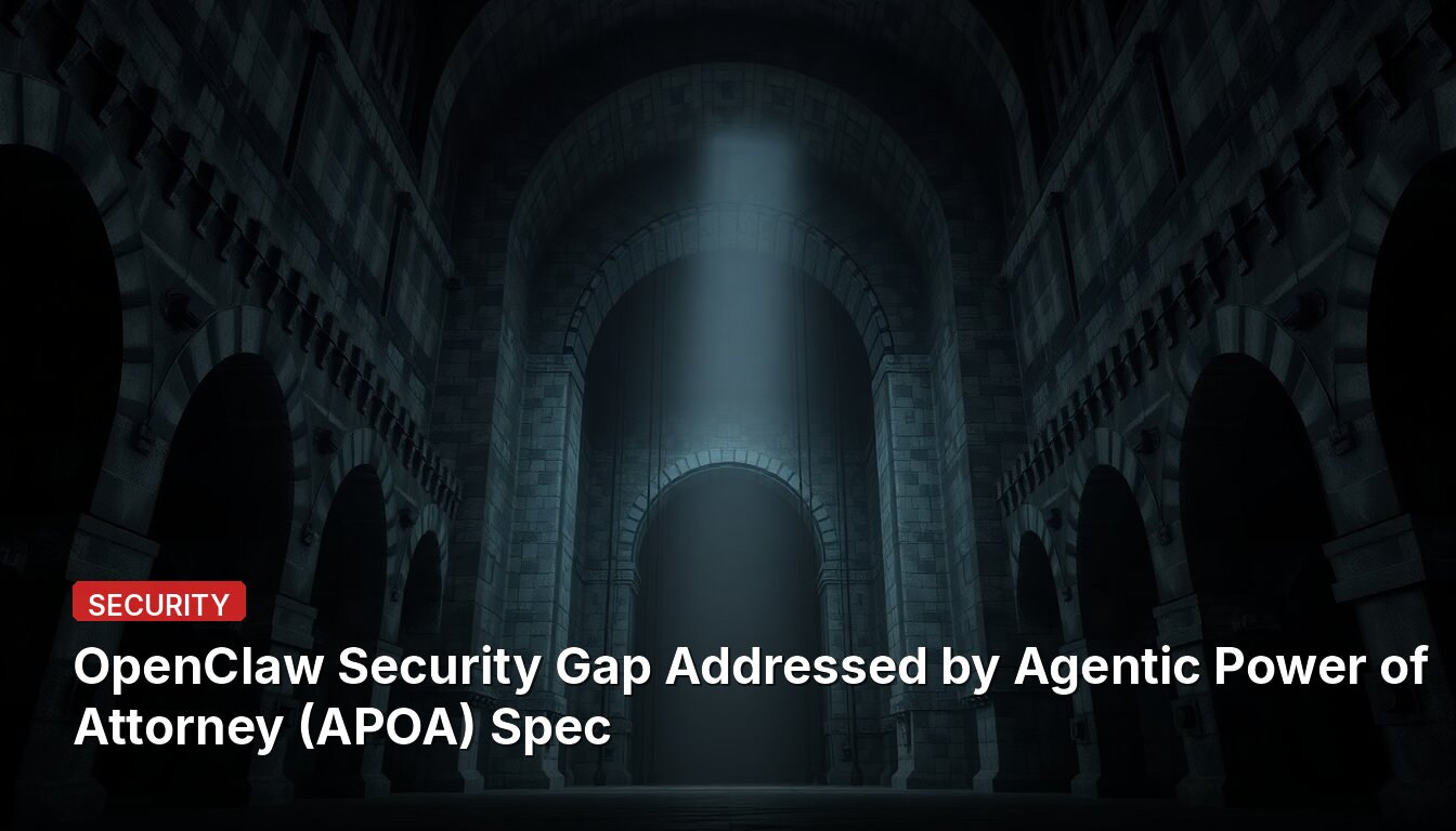 OpenClaw 보안 격차, 에이전트 권한 위임(APOA) 사양으로 해결
