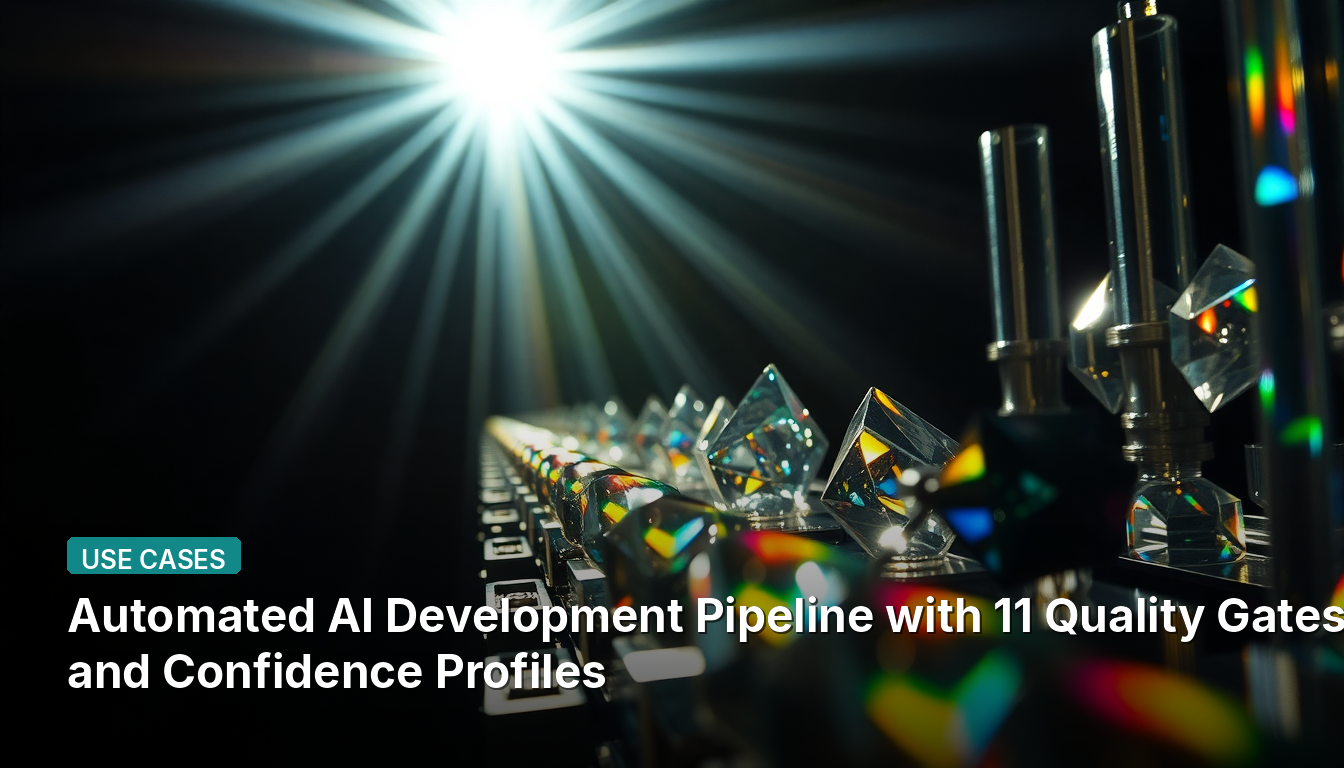 Automated AI Development Pipeline with 11 Quality Gates and Confidence Profiles
