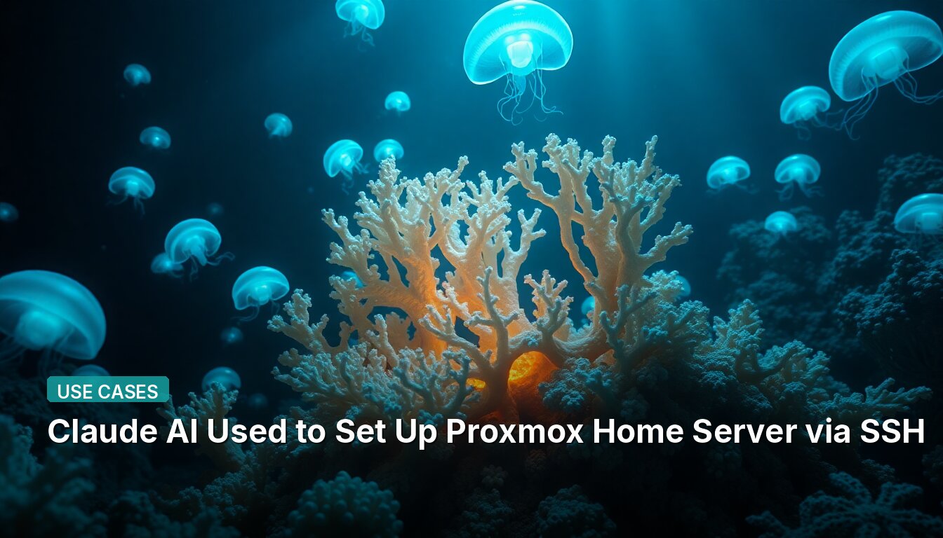 Claude AI использовался для настройки домашнего сервера Proxmox через SSH