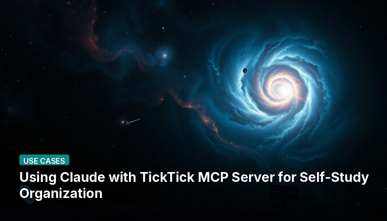 Claude와 TickTick MCP 서버를 활용한 자기주도 학습 관리