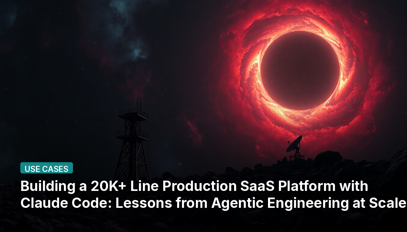 Claude Codeで20K行以上の本番SaaSプラットフォームを構築:大規模エージェント工学からの教訓