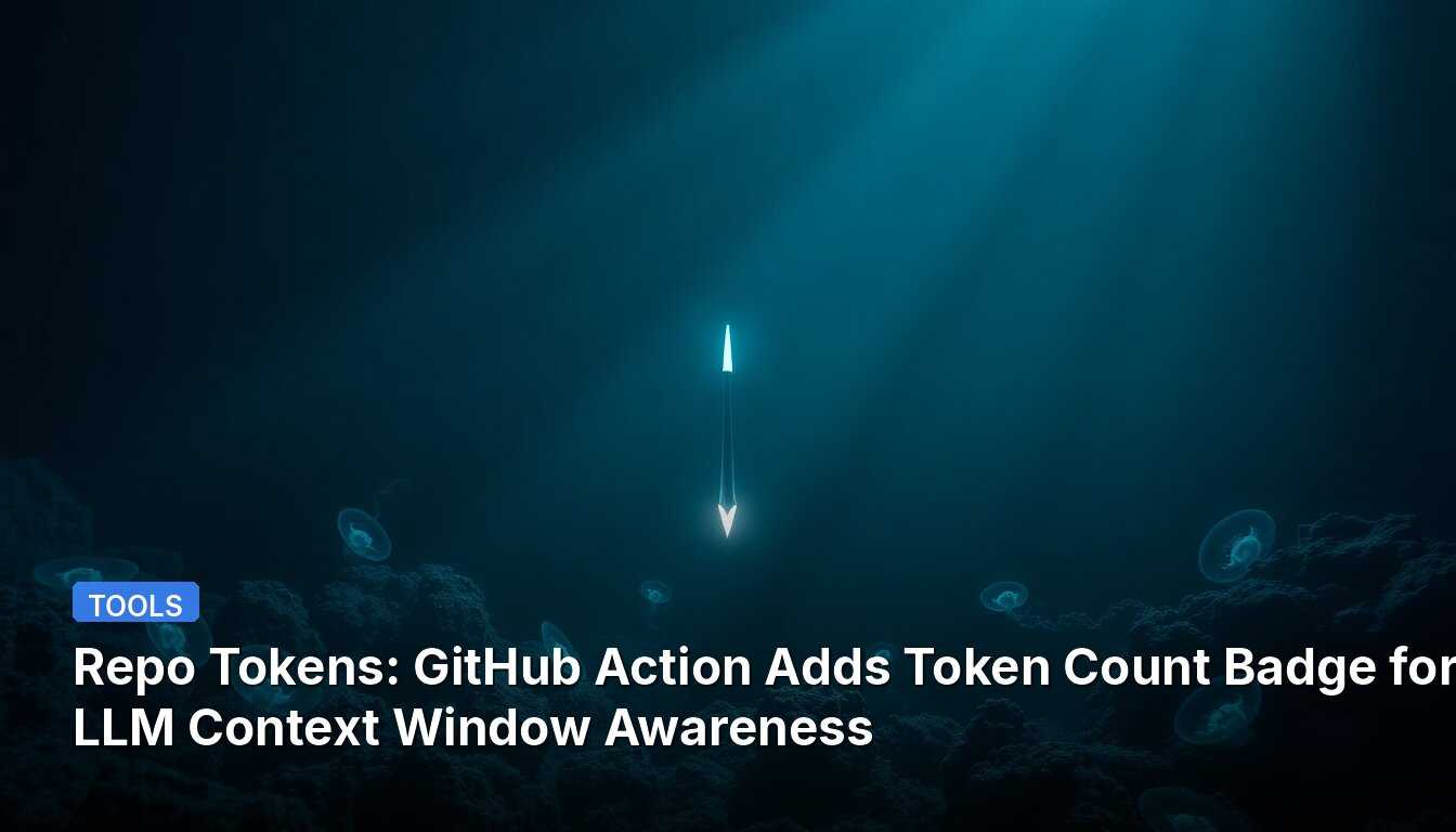 リポジトリトークン：GitHubアクションがLLMコンテキストウィンドウ認識のためのトークン数バッジを追加