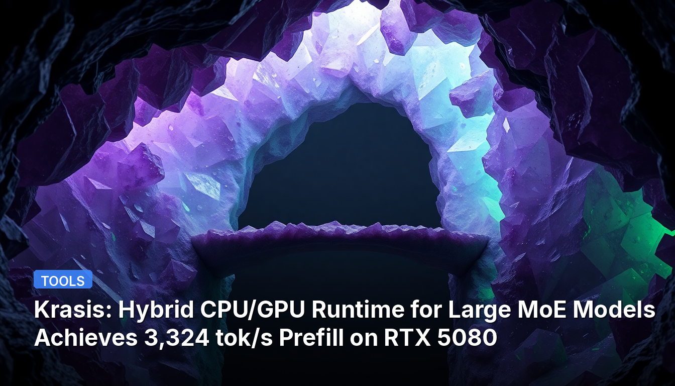 Krasis : un runtime hybride CPU/GPU pour les grands modèles MoE atteint 3 324 tok/s en pré-remplissage sur RTX 5080