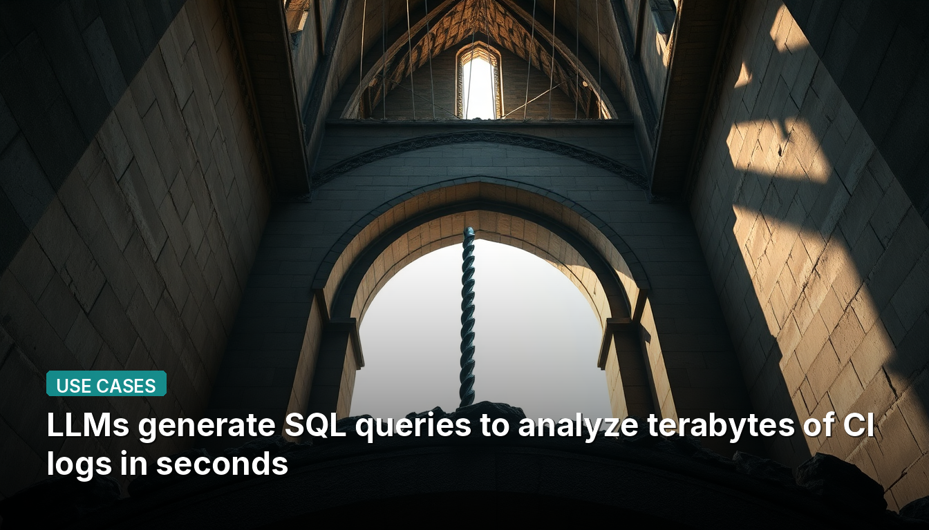 Les LLM génèrent des requêtes SQL pour analyser des téraoctets de logs d'intégration continue en quelques secondes.