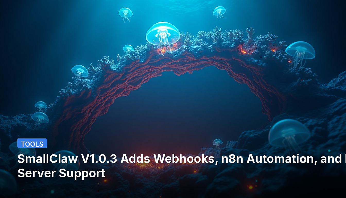SmallClaw V1.0.3 Adiciona Suporte a Webhooks, Automação n8n e Servidor MCP