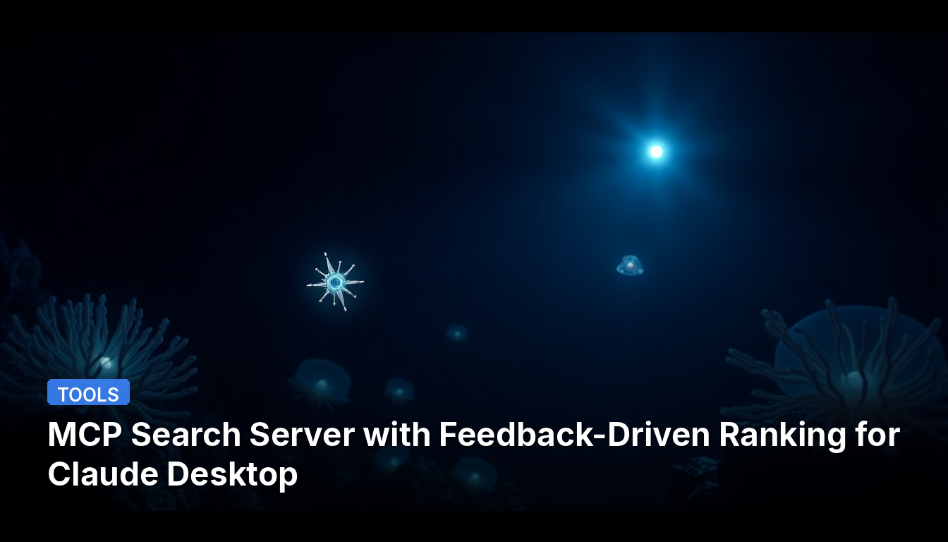 MCP Search Server with Feedback-Driven Ranking for Claude Desktop