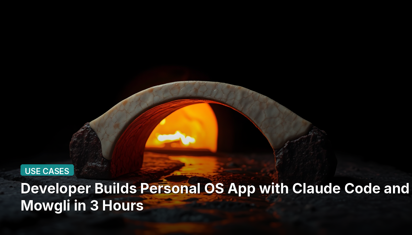 Développeur Construit une Application OS Personnelle avec Claude Code et Mowgli en 3 Heures