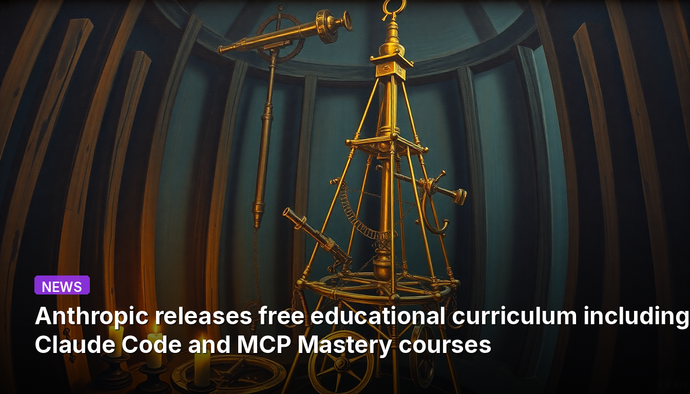 Anthropic publie un programme éducatif gratuit comprenant les cours Claude Code et MCP Mastery.